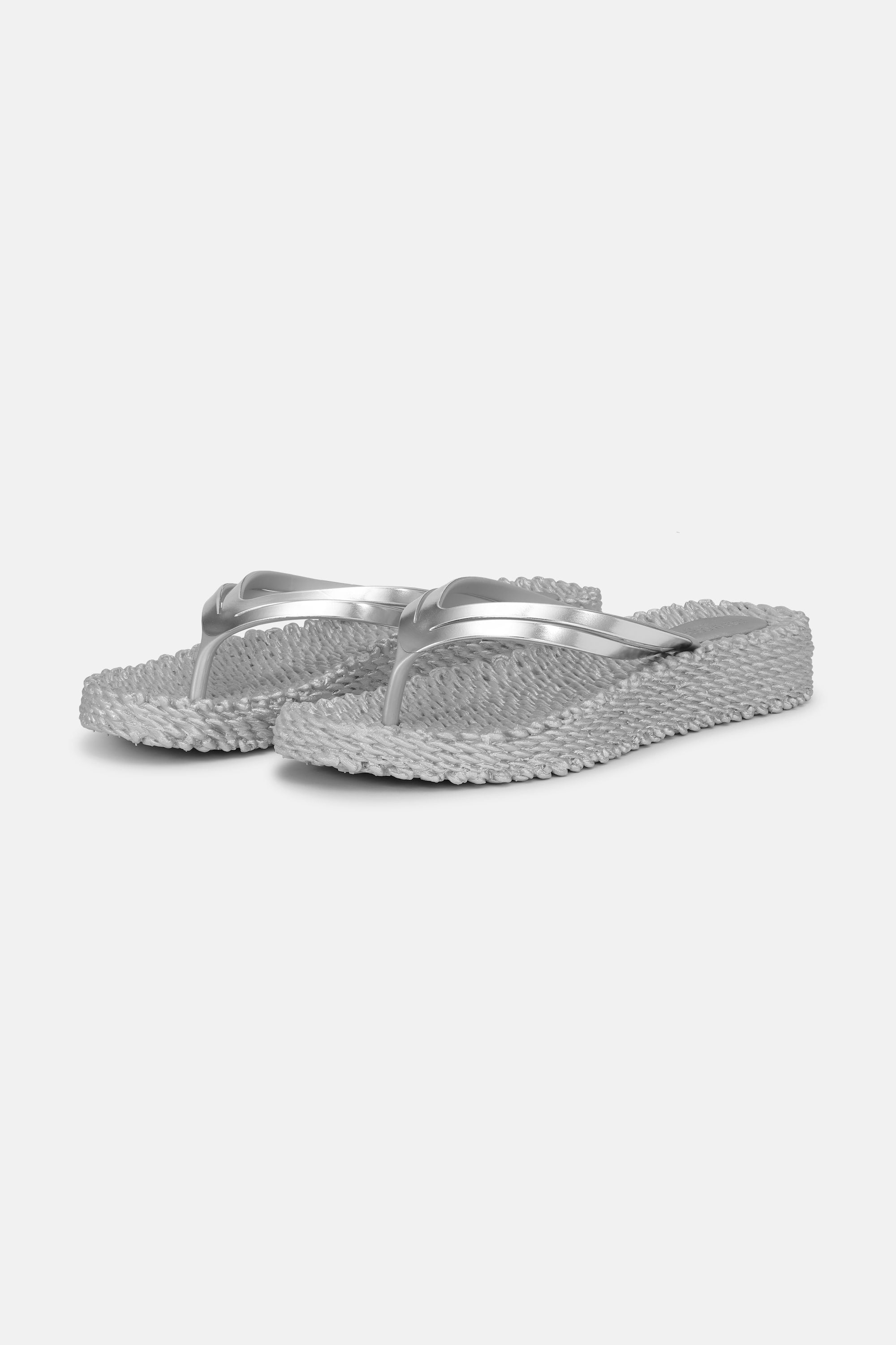 Platform Klipklapper Metallic - Silver